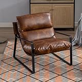 chairus Loungesessel Polsterstuhl Sessel für Wohnzimmer aus PU Leder Modern...
