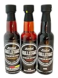 Grillstone Liquid Smoke Würzsauce Hickory, Buche und Hartholz -3 x 100ml - mit...