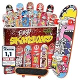 Magicat Finger Skateboard Set – 12 einzigartige Designs für endlosen Spaß!...