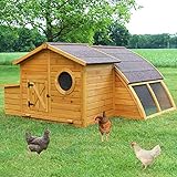 zooprinz Design Hühnerstall mit Bullaugen - aus massivem Vollholz und stabilem...