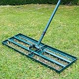 Signstek Rasenrakel Rasen/Lawn Leveling Rake Golf rasenrakel Werkzeug mit Stiel...