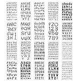 Lnngub 20 Stück Buchstaben Schablone Set, 19 Stile Schriftarten...