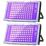 Glostars 100W LED UV Schwarzlicht Strahler, Schwarzlichtlampe, IP66 Wasserdicht,...