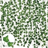 MmotZsb 5 Stück Künstlicher Efeu Girlande, Künstliche Girlande Pflanze 2.4m...