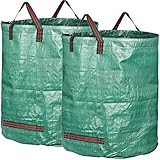 GardenMate 2X 500L Gartensack Professional mit doppeltem Boden - Laubsack...