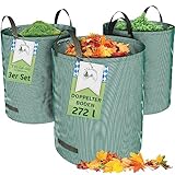 TTL Garden 3x 272L Gartensack - DOPPELTER BODEN extra stabil selbststehend 4...