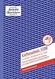 AVERY Zweckform 1720 Lieferschein (A5, selbstdurchschreibend, 2x40 Blatt)...