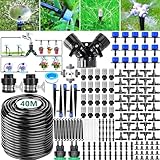 BARAKYEG 189 PCS Bewässerung Kit,40m Garten Micro Drip Bewässerung Automatik...