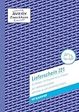 AVERY Zweckform 721 Lieferscheine (DIN A5, mit 2 Blatt Blaupapier, mit...