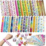 JOYIN 144 Stück Einhorn Schnapparmband Kinder Klatscharmband Slap Armband...