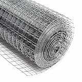 Wiltec Volierendraht 4-Eck mit 12x12mm Maschengröße, 10m Rolle mit 50cm Höhe,...