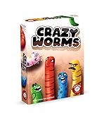 Crazy Worms - Auf die Würmer, fertig, los! Das lustige Plättchen Legespiel.
