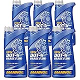 MANNOL 6 x 1 Liter, 3002 DOT-4 BREMSENFLÜSSIGKEITEN