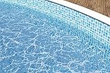 poolomio® Poolinnenfolie mit Mosaikmuster für Rundbecken 360 x 110 cm | 0,3 mm...
