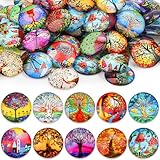 100 Stk Muggelsteine Bunt Kinder Groß 25mm Glasnuggets Glassteine Mosaiksteine...