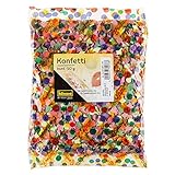 Idena 8270076 - Konfetti, 50 g, Mehrfarbig, aus Papier, Dekoration, Geburtstag,...