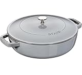 STAUB Gusseisen Bräter, Chistera Tropfenstruktur im Deckel, Rund 28 cm, 3,7 L,...