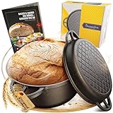 Flavemotion Gusseisen Topf Brotbackform - 26cm Schmortopf, Gusseiserner mit...