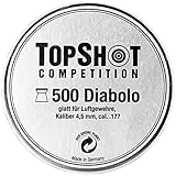 TopShot H&N Sport Diabolo Luftgewehr Luftpistole co2 Munition Kaliber 4,50 mm...
