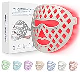 KIMTAR LED-Gesichtsmaske Rotlichttherapie für das Gesicht in 7 Farben, 5...