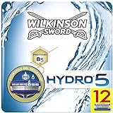 Wilkinson Sword Hydro 5 Rasierklingen für Herren Rasierer, 12 Stück