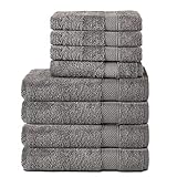 Komfortec 8er Handtuch Set aus 100% Baumwolle, 4 Badetücher 70x140 und 4...