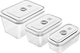 Zwilling Vakuum Boxset, S/M/L / 3-TLG, Glas, Weiss Fresh & Save