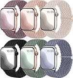 Maledan 6 Stück Geflochtenes Armband Kompatibel mit Apple Watch Armband 40mm...