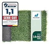 Floordirekt Kunstrasen Outdoor Rasenteppich Meterware - Grasteppich - Rollrasen...