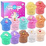 Fluffy Slime Kit -12 Pack Butter Slime Kits,Include Rainbow Unicorn and Fruit...