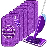7 Stück Wiederverwendbare Wischpads für Swiffer WetJet, Mikrofaser-Wischpads...