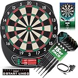 KESSER® Elektronische Dartscheibe Profi Set - E Dartboard mit 15 Dartpfeile +...