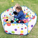 EocuSun Spielzelt, Bällebad Ball Pool Pop up Zelt Kinder Spielzelt, Laufstall...