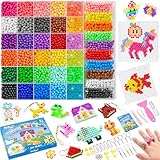 JOEJONI 30 Farben Wasserperlen Nachfüllset für kinder, 4000pcs Wassersperlen...