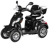 VELECO FASTER Senior Elektroroller mit Sitz, großer Akku-Reichweite, 4 Rädern,...