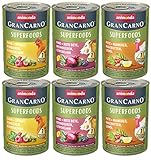 animonda GranCarno Hunde Nassfutter Superfoods Variation (6 x 400g),...
