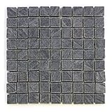 DIVERO 11 Fliesenmatten Naturstein Mosaikfliesen aus Andesit für Wand und Boden...