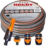 Hecht 30m premium Gartenschlauch Set 13mm (1/2 Zoll) mit Garten-brause –...