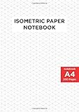 A4 Size Isometric Paper Notebook: 3D Drawings - Blank Graph Paper - Architect &...