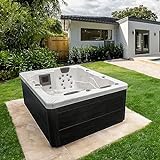 HOME DELUXE - Outdoor Whirlpool - White Marble Pure - Maße: 210 x 160 x 85 cm -...