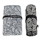 2 Stück Stationery Pouch 36 Löcher Pinseltasche Künstler Slots Bleistift Wrap...