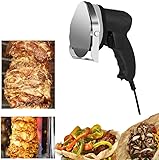 WOQLIBE Dönermesser 80W Elektrischer Döner Kebab Gewerbe Dönerschneider mit...