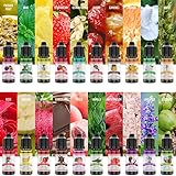 Lebensmittelaroma, Food Flavour Drops - 20 x 10ml Konzentriertes Lebensmittel...