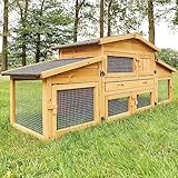 zooprinz großer Hasenstall, Kaninchenstall mit extra hohen Kotschublade - aus...