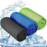 YQXCC Kühlendes Handtuch 3 Stück 120x30 cm Mikrofaser Handtuch für sofortige...