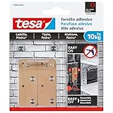 tesa 77908 – 00001 – 00 – Schraube Aufkleber eckig für Ziegel und Stein...