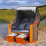 Swing & Harmonie LED - Strandkorb XXL - 118cm inkl. Abdeckcover Luxus Volllieger...