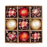 9er Set edle Weihnachtskugeln Ø 6cm Weihnachtsbaum Kugeln Christbaumkugeln...