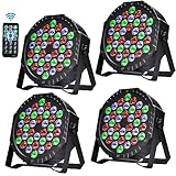 4 Stück LED Par Strahler 36 LED Bühnenlicht Discolicht Partylicht DJ Licht RGB...