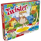 Hasbro Twister Junior Spiel, 2-in-1 Familienspiel mit doppelseitiger Spielmatte,...